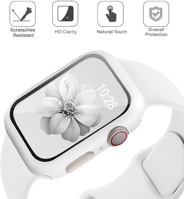 Sport Band and Case for Apple Watch Band 40mm 44mm 46mm 42mm 41mm 45mm 38mm iWatch Bands for Women/Men,Silicone Waterproof Strap with Cover Combo for Apple Watch Series 11 10 9 8 7 6 5 4 SE Ultra/2 3