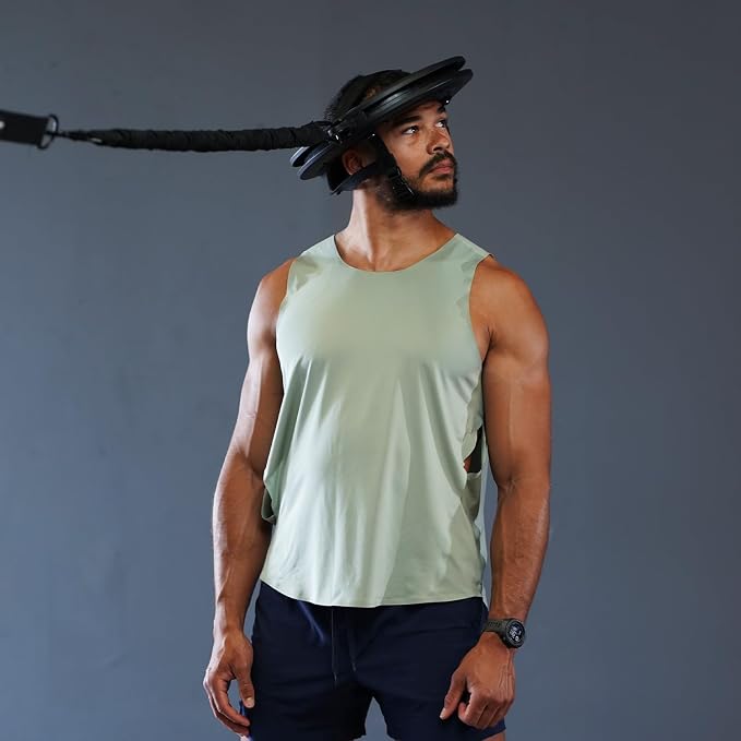 Resistance Band, Durable Exercise Band with Steel Carabiners for Neck Training, Strength Workouts, Stretching, and Rehab