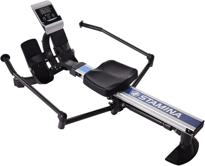 Stamina Hydraulic Rowing Machine, BodyTrac Glider with Cylinder Resistance, 250 Lbs - Home and Gym Exercise Equipment - Ideal for Fitness Training and Body Workout