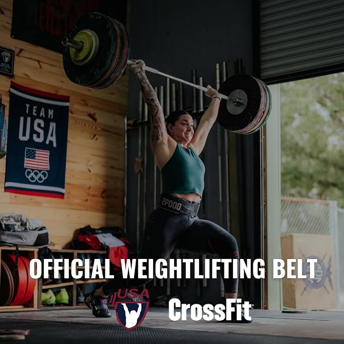 2POOD 4" Weightlifting Belt | CrossFit® Weightlifting Belt | 4-inch Wide and Built for Support, Flexibility, and The Ability to Cross Train Easily