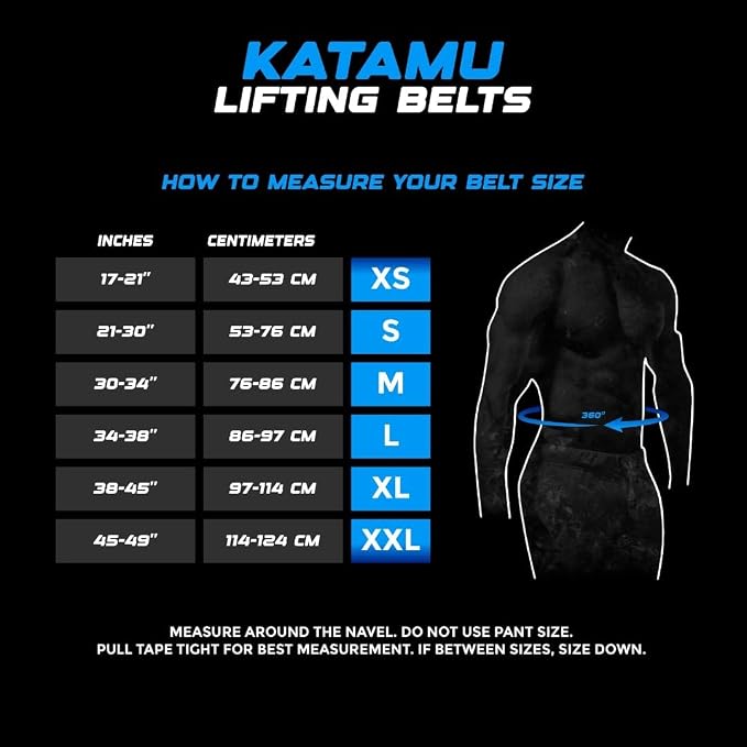 Katamu USPA & IPL Approved Premium Leather Lever Belt — 10mm and 13mm | Powerlifting Belt for Men and Women, Steel Lever Buckle, 4 Inch Wide Back Support for Deadlifts and Squats
