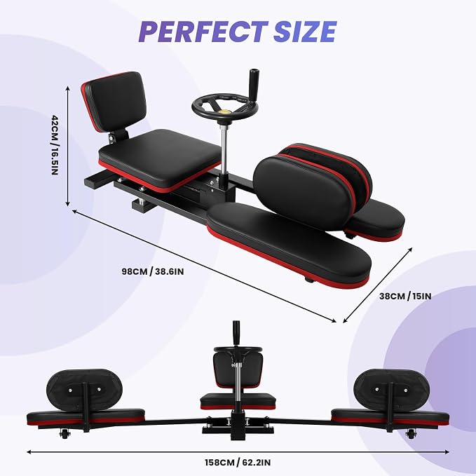 Professional Leg Stretcher, 500LBS Heavy Duty Split Machine, Industrial-Grade Stretching Equipment for Gym, Ballet, Gymnastics & Yoga Training