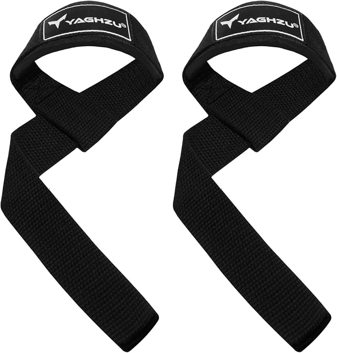 Lifting Straps for Weightlifting, Bodybuilding, Powerlifting, Strength Training, & Deadlifts - Padded Neoprene 21 inch Cotton Lifting Wrist Straps, Gym Wrist Straps for Weight Lifting