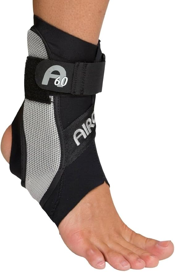 AIRCAST A60 Ankle Support for Sprained Ankles & Injury Protection - Waterproof, Large, Left