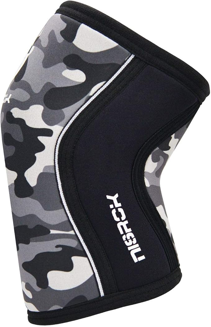 Knee Sleeves (1 Pair), 7mm Neoprene Compression Knee Braces, Great Support for Cross Training, Weightlifting, Powerlifting, Squats, Basketball and More