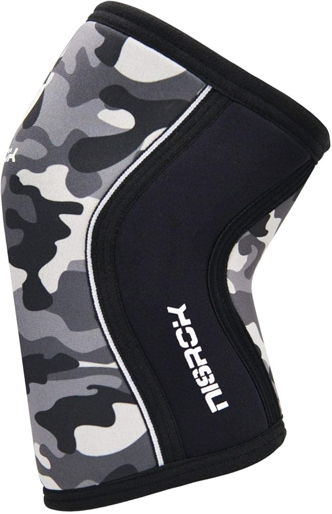 Knee Sleeves (1 Pair), 7mm Neoprene Compression Knee Braces, Great Support for Cross Training, Weightlifting, Powerlifting, Squats, Basketball and More