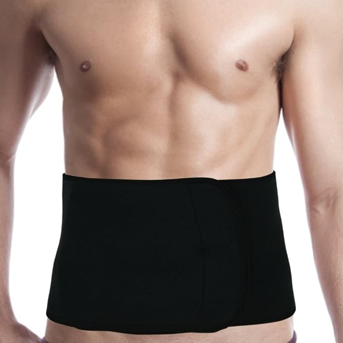 FakeFace Breathable Neoprene Compression Waist Trimmer Belt Lower Back Lumbar Support Brace Adjustable Exercise Band Wrap