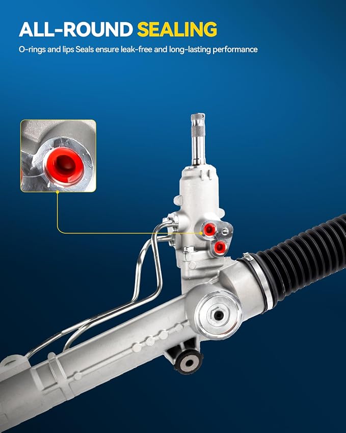 PHILTOP Power Steering Rack and Pinion Compatible with Toyota 4Runner 2003-2009 All Models, Lexus GX470 2003-2009 All Models, Hydraulic Rack and Pinion Replace 26-2624