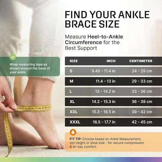 Modvel Foot & Ankle Brace Socks with Adjustable Support Strap – Compression Sleeve for Sprained Ankle, Plantar Fasciitis Relief Tendonitis & Arthritis, Stabilizing Foot & Ankle Support for Women & Men