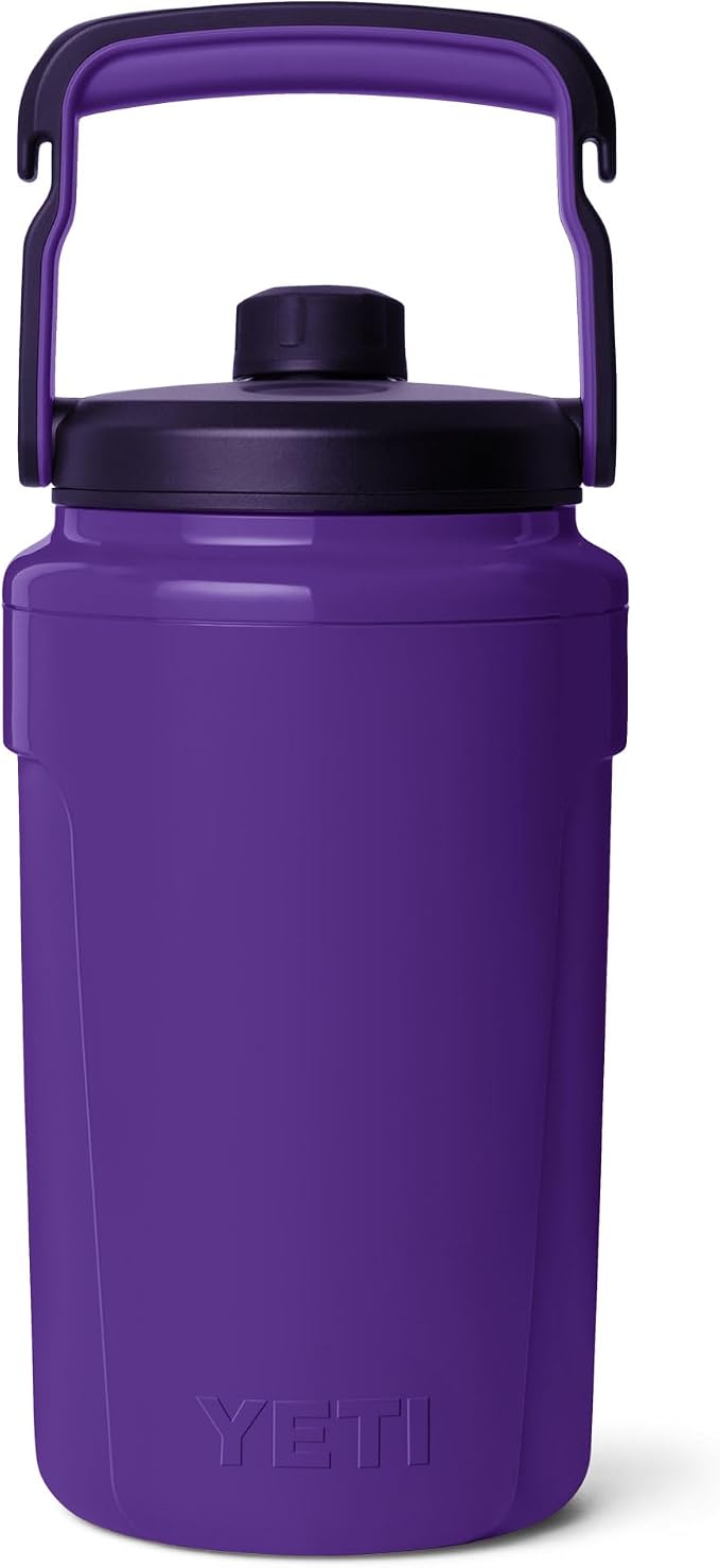 YETI Silo Half Gallon Insulated Chug Cap Water Jug – Leakproof, Lightweight Sports Bottle with Fence Hook Handle – Keeps Drinks Ice-Cold – Ideal for Gym, Sports & Tournaments, Pace Purple