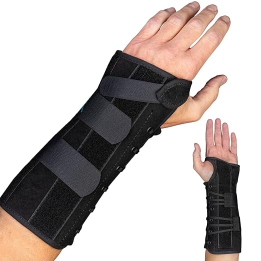 Med Spec 10.5" Wrist Lacer Support Brace Carpal Tunnel Left Hand Medium | Adjustable Lace-Up Design Delivers Breathable Secure Fit With Customizable Compression for Lasting Comfort & Support. 223954
