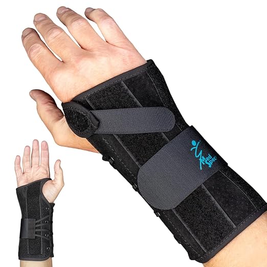 Med Spec 8" Wrist Lacer Support Brace Carpal Tunnel Right Hand X-Small | Adjustable Lace-Up Design Delivers Breathable Secure Fit With Customizable Compression for Lasting Comfort & Support. 223931