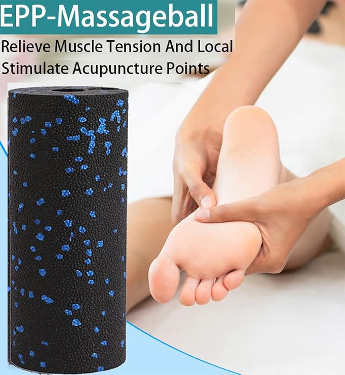 Mini Foam Roller, Muscle Massage Rollers for Trigger Point Therapy | High Density Tool, Small Size 6"L x 2" Round, 3.2-Inch Ball, Deep Tissue Muscle Recovery, Exercise Workout Stretching