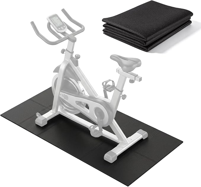 Treadmill Mat 55"x24",Anti-Slip Treadmill Pad for Home Gym | High-Density PVC Floor Protector，Easy to Roll & Store, Vibration Absorbing Walking Pad Mat for Treadmill