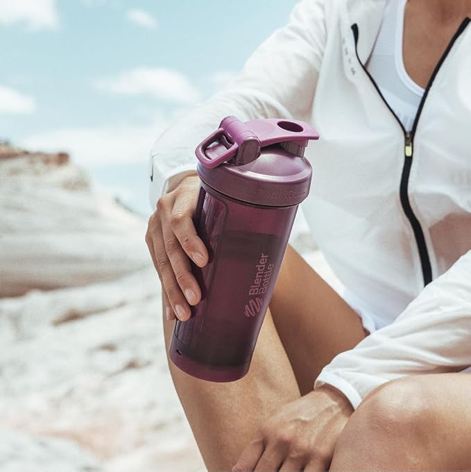 BlenderBottle Classic V2 Plastic Shaker Bottle 20 oz Plum