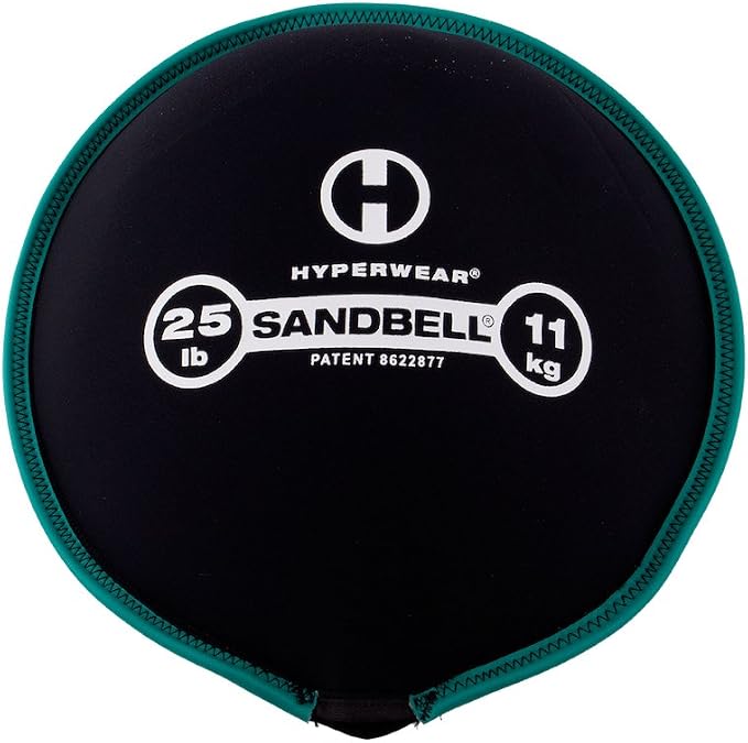 HYPERWEAR SandBell® Soft Sandbag Weight (2–50 lbs) – Pre-Filled with Clean USA Sand, Safe Soft Weight for Strength Training, HIIT, Functional Fitness, Rucking & Home Workouts