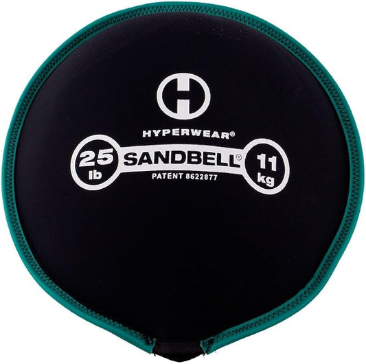 HYPERWEAR SandBell® Soft Sandbag Weight (2–50 lbs) – Pre-Filled with Clean USA Sand, Safe Soft Weight for Strength Training, HIIT, Functional Fitness, Rucking & Home Workouts