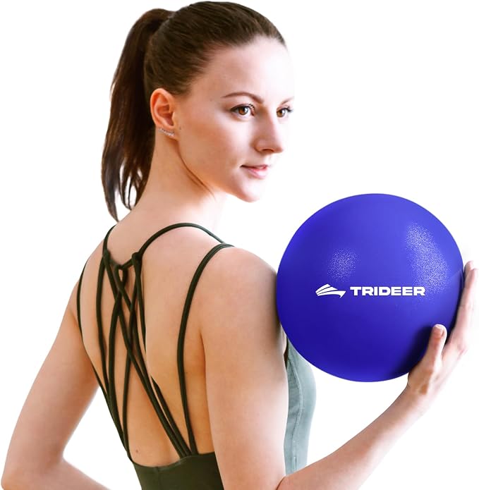 Trideer 9-Inch Pilates Ball, Small Exercise Ball Pilates Equipments for Yoga, Physical Therapy, Pregnancy, Postpartum, Core Training, Balance, Stability and Stretching