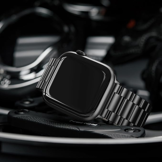 EPULY Metal Band Compatible with Apple Watch Bands for Men 49mm 46mm 45mm 44mm 42mm 41mm 40mm 38mm, Business Stainless Steel Strap for iWatch Bands Series 11 10 9 8 7 6 5 4 3 2 1, SE3 2 1, Ultra3 2 1 | Stainless Steel Strap Suitable for Business Settin...