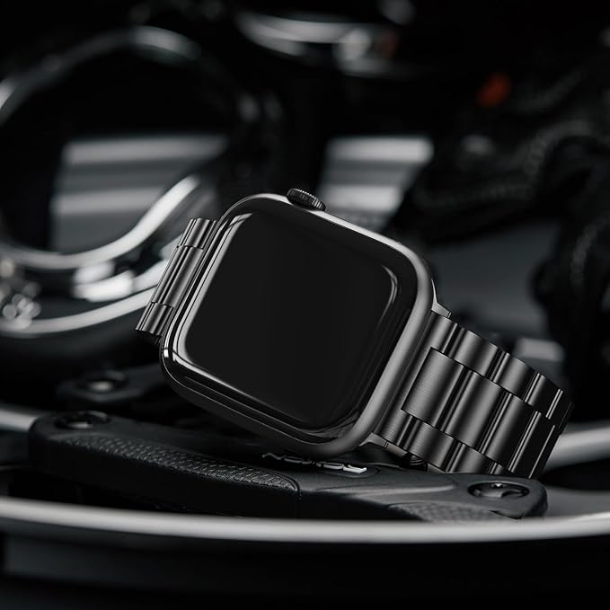 EPULY Metal Band Compatible with Apple Watch Bands for Men 42/44/45/46/49mm | Stainless Steel Strap Suitable for Business Setting & Everyday Wear, Fits iWatch Bands Series 11 10 9 8 7 6 5 4 SE/Ultra3 2 1