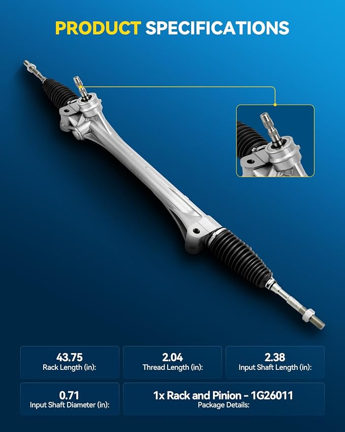 PHILTOP Power Steering Rack and Pinion for 13-19 RAV4 | 2013-2015, 2017-2019 RAV4, 2016 RAV4(North American Built) Replace No.1G26011, 4551042160, 455100R040