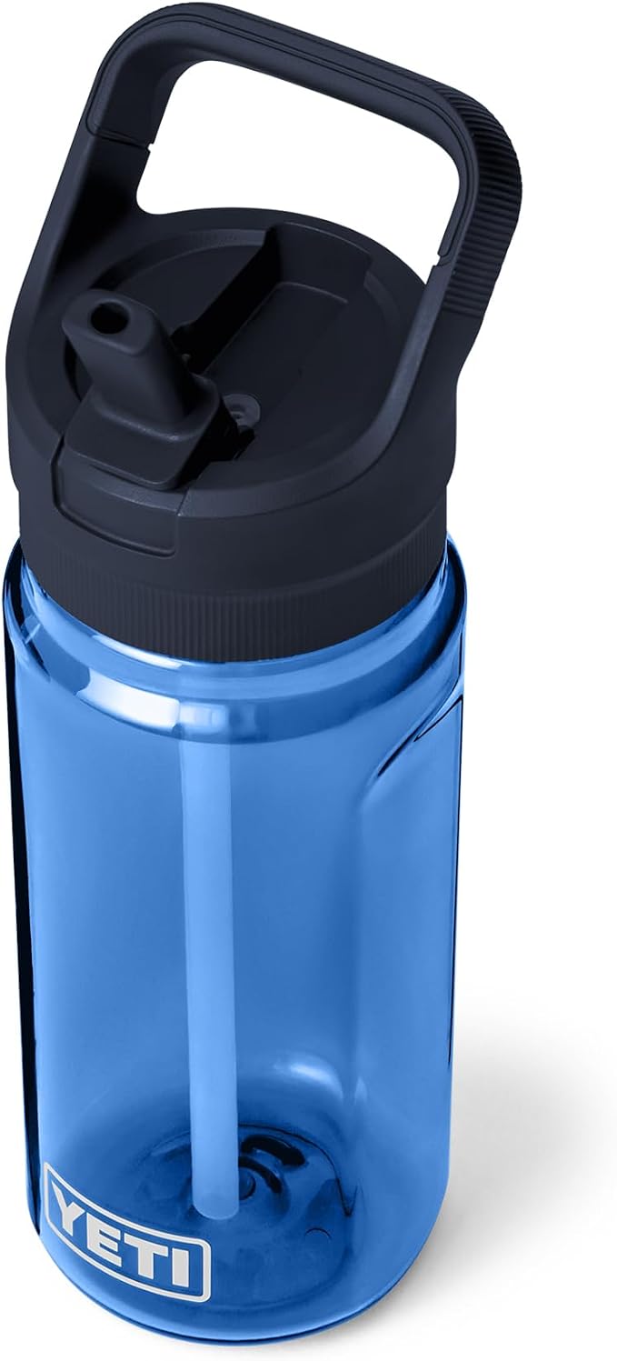YETI Yonder 600 ml/20 oz Water Bottle with Yonder Straw Cap, Royal Blue