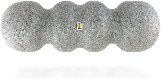 Rollga - High Density Foam Roller for Exercise & Back Pain, 18 inches | Patented Grooves Protect Spine & Bone, Bumps Reach Deeper, Design Mimics Hands-On Massage, Increase Flexibility 22%