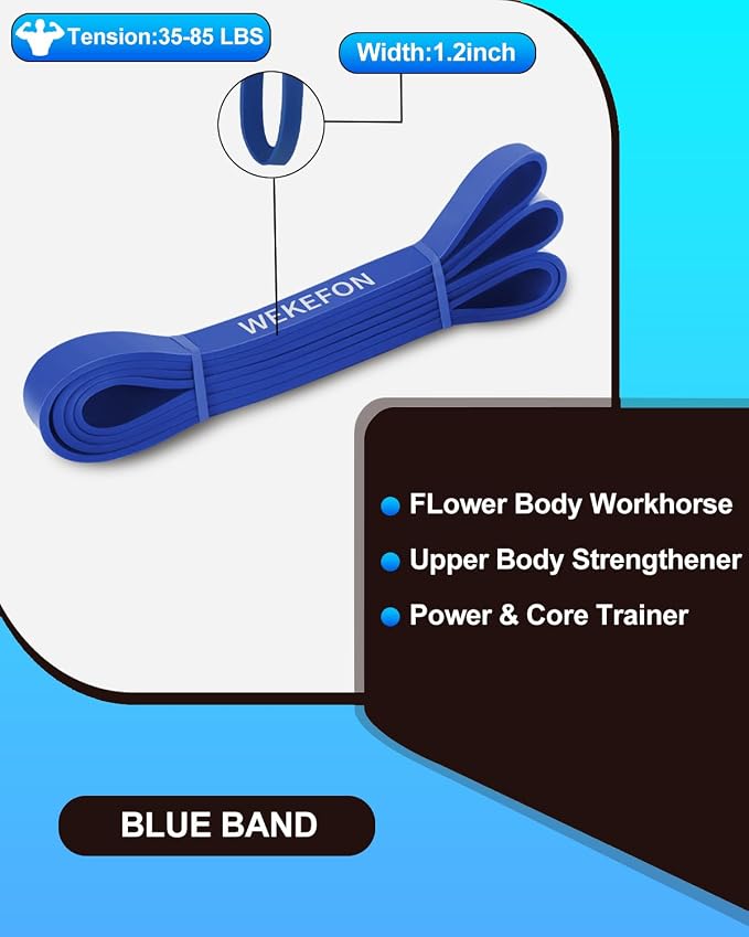 Resistance Bands Set, Pull Up Assist Bands - Stretch Resistance Band - Mobility Band Powerlifting Exercise Bands for Resistance Training, Physical Therapy, Home Workouts