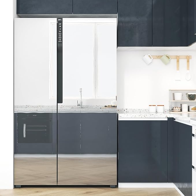 WESTICK Mirror Wall Stickers Peel and Stick Mirror Wallpaper Non Glass | Flexible Mirror Sticker Silver Contact Paper for Cabinet Walls Decal Backsplash Glossy Mirror Vinyl Permanent Wrap 394"x15.8"