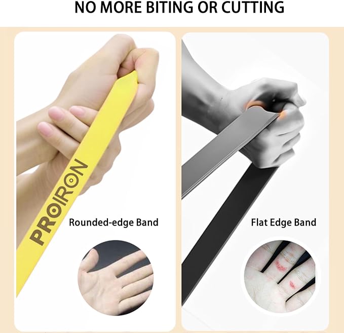PROIRON Resistance Bands Pull Up Bands Comfortable Exercise Bands Anti-Slip Workout Bands for Pull up Dip Squat Gym Workout Physical Therapy Stretch Bands for Men & Women,Length 81.89in