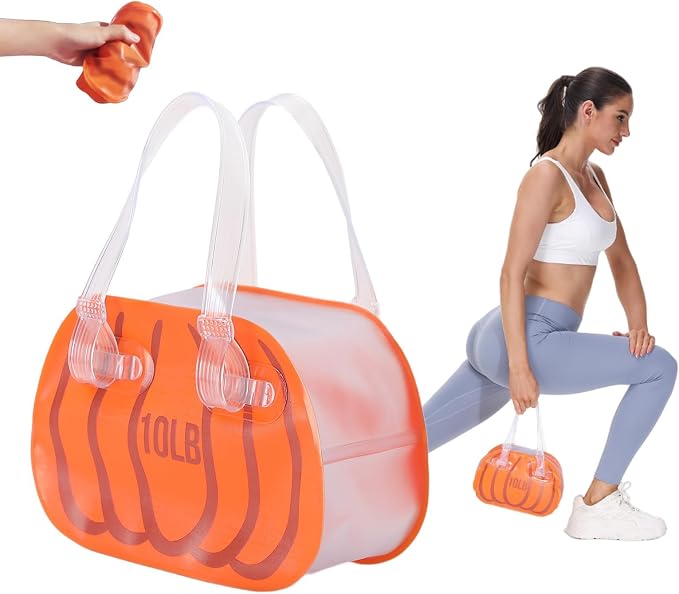 Travel Dumbbells, Water Filled Dumbbells Set, Fitness Exercise Dice 7/10/15/20 lbs, Portable Fitness Equipment, Fun for Strength Training, Core Training