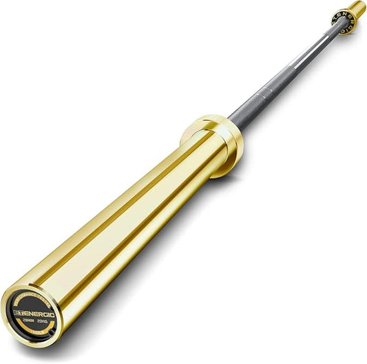 7FT Alloy Steel Olympic Barbell, 1500LB 45LB | 28mm knurled grip bar with needle bearings, chrome finish, 2-inch plate fit, and 1500LB capacity for heavy lifts