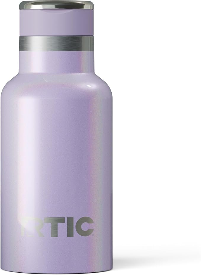 RTIC Little Journey Water Bottle with Straw, Ceramic Lined, Lavender Glitter