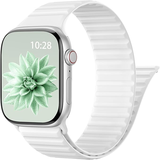 Patented Magnetic Silicone Sport Band for Apple Watch Bands for Women Men | Soft Silicone Solo Loop 40mm 38mm 41mm 44mm 45mm 42mm 49mm, Sport Strap for iWatch Series 11 10 9 8 7 6 5 4 3 2 1 SE Ultra
