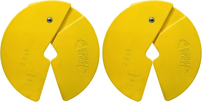 Micro Gainz 2.5LB Dumbbell Fractional Weight Plates, 2-Piece