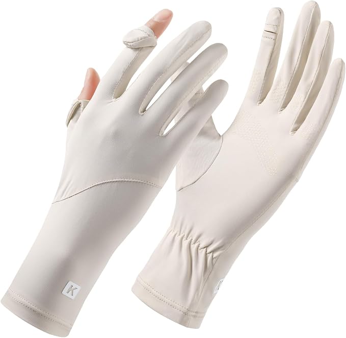 Women Driving Gloves, UV Protection Sun Gloves, Touchscreen Full Finger | UPF 50+ fabric blocks 99% UV rays, protecting hands during driving, cycling, fishing, hiking and outdoor activities