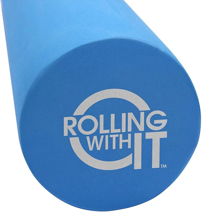 Rolling With It High Density Foam Roller for Physical Therapy | High-density EVA foam, Firm core with smooth surface, Keeps its shape, For back, legs & IT band, Deep tissue muscle recovery