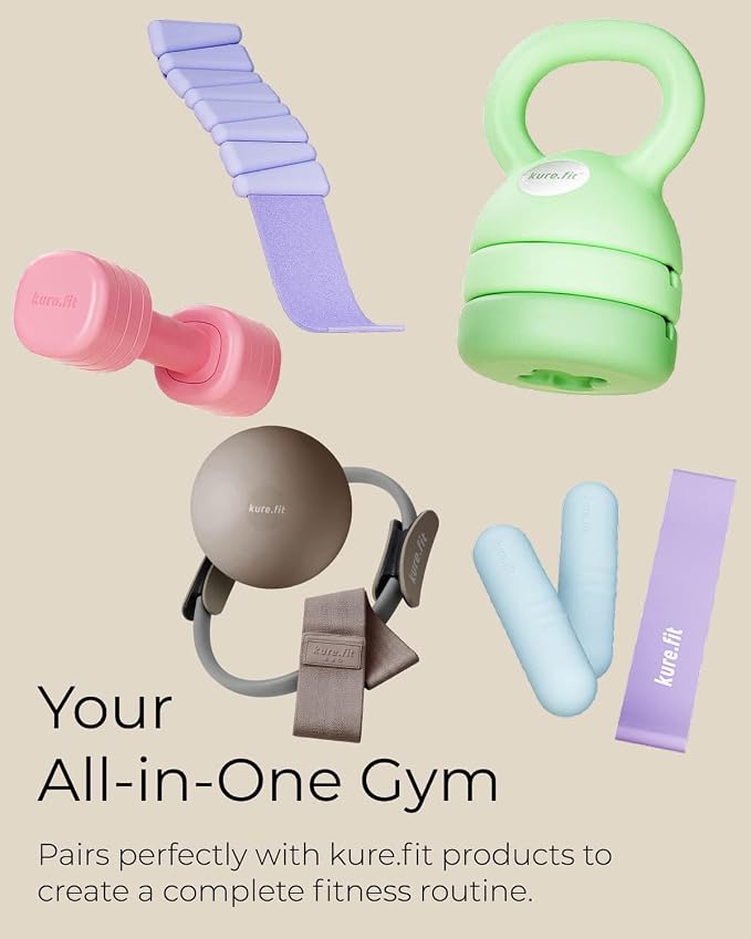 Adjustable Dumbbell Set｜2LB 3LB 4LB 5LB Light Hand Weights for Women｜One-Twist Weight Adjustment｜Non-Slip Curved Grip Handle｜Free Weights for Home Gym, Rehab, Pilates, Yoga, Strength Training