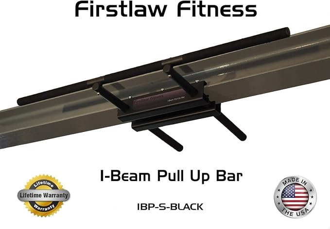 600 LBS Weight Limit - I-Beam Pull Up Bar - Straight Long Bar - Grip Tape.