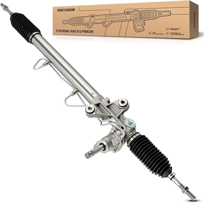 Torchbeam Power Steering Rack & Pinion Assembly Fit for 1994-2001 Integra, 1994-1997 Civic del Sol, Hydraulic System Steering, Replaces OEM 26-1767
