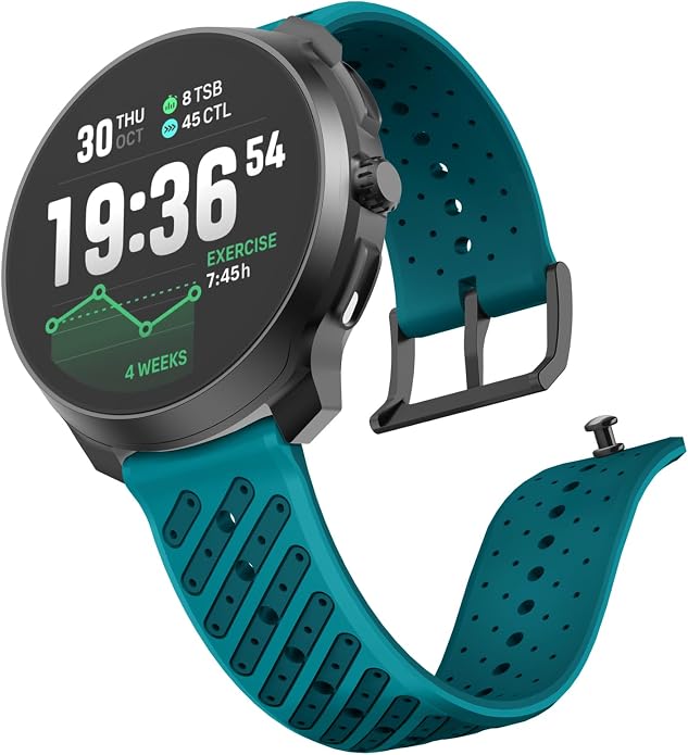 Watch Band for Suunto Race 2/Vertical 2/Run/S/9 Peak/Pro/5 Peak | Soft Silicone 22mm Replacement Bands for Vertical/Race/9 Peak Pro