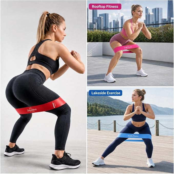 5-Pack Workout Resistance Bands: Elastic for Strength, Stretching, Pilates & Yoga. Home Gym Equipment for Men/Women, Suits Physical Therapy, Leg/glute/arm Training—Practical, Multi-use.