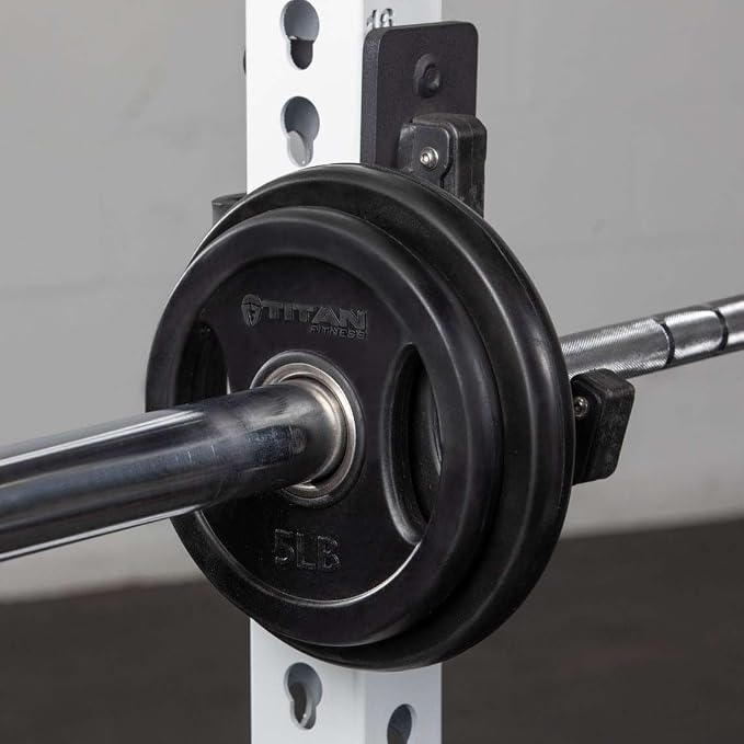 Titan Fitness Grip Plates, Cast Iron and Rubber Coating