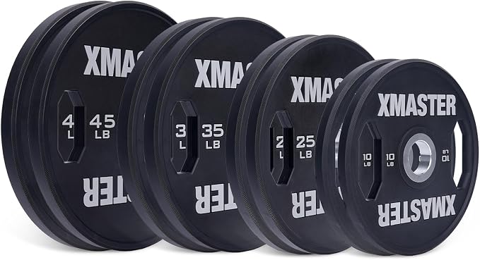 XMASTER FITNESS Urethane Black Grip Plate
