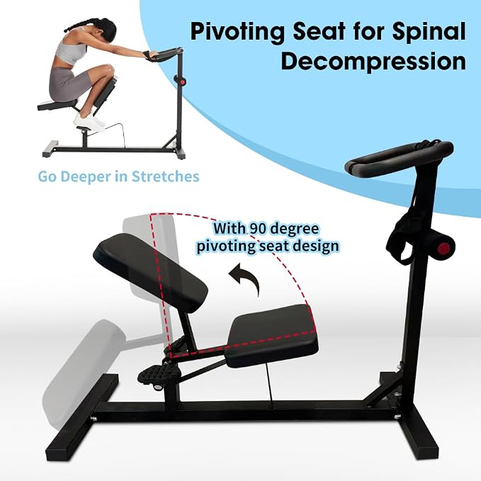 Stretch Machine, Home Gym Full Body Stretching Equipment | Stretching Equipment for Lumbar Stretching, Lower Back Pain, Leg Stretch, Straps Included