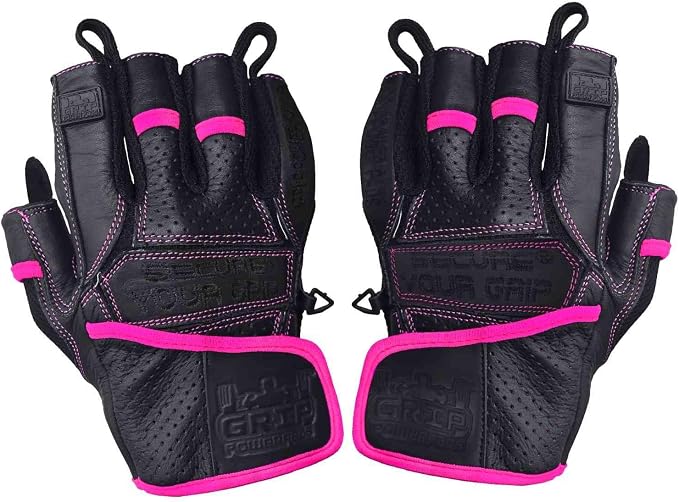 Elite Leather Gym Gloves – Grip & Comfort Design for Weightlifting, Powerlifting, Bodybuilding & Strength Training Workouts for Men & Women