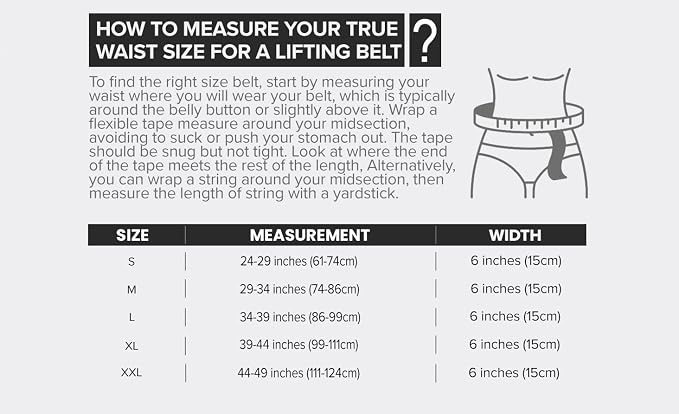 Weight Lifting Belt for Men and Women - Great for Squats, Deadlift, Lunge, Exercises and Training - Best for Olympic, Cross-Training and Bodybuilding Workout