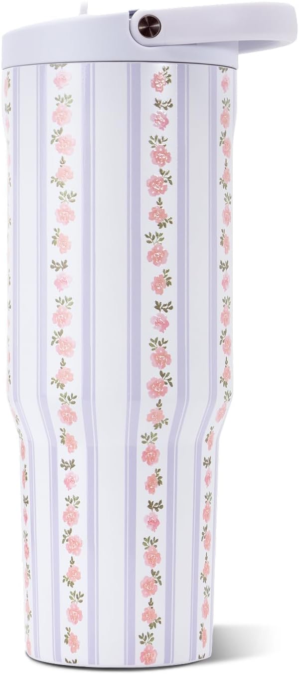 HydroJug Sport 32 oz Insulated Stainless Steel Water Bottle, Primrose