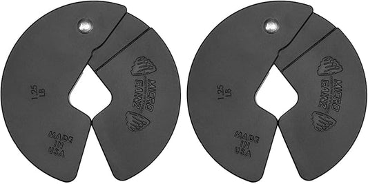Micro Gainz 1.25LB Dumbbell Fractional Weight Plates, 2-Piece