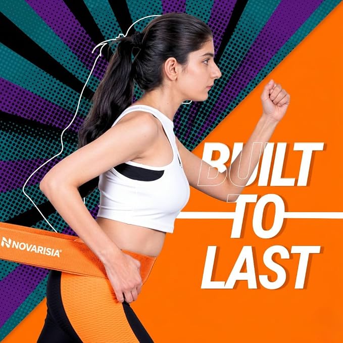 76 Inch Fabric Resistance Band for Strength Training, Mobility, and Stretching, Non-Slip Workout Band for Athletes, Home Gyms, Yoga, and Physical Therapy